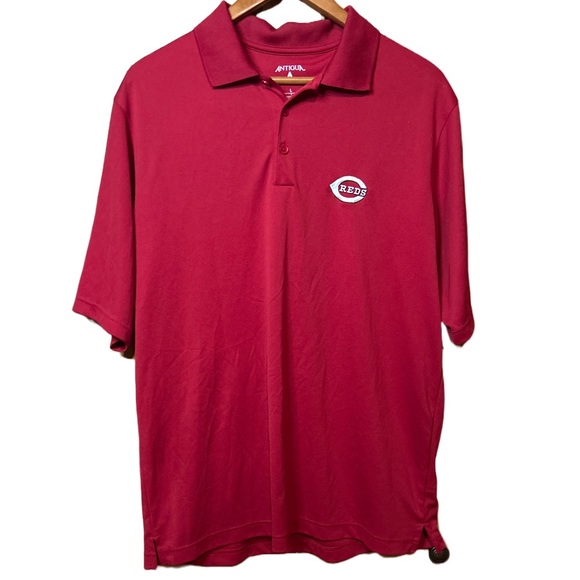 Antigua Other - Cincinnati Reds Men’s Red Polo